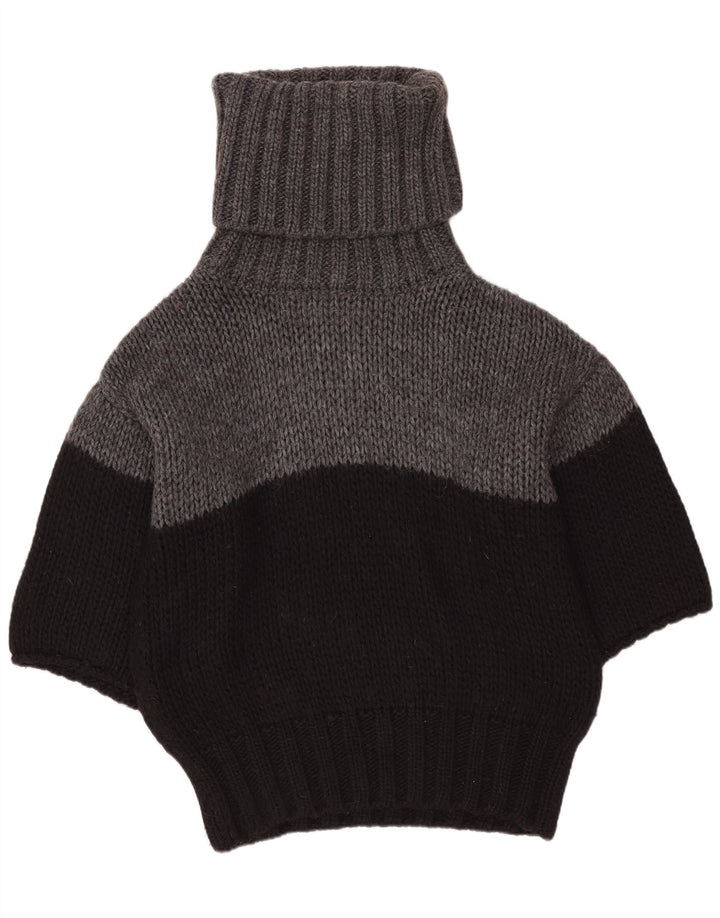 Γυναικείο πουλόβερ Benetton Batwing Roll Neck Jumper UK 10 Small Black