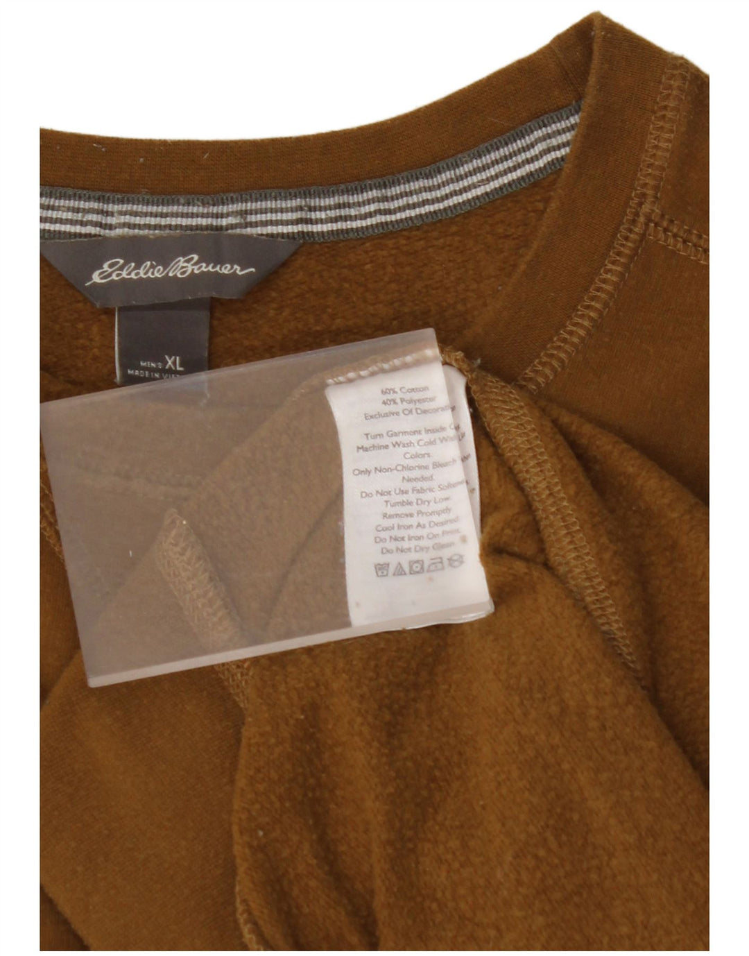 EDDIE BAUER Ανδρικό Φούτερ Jumper XL Καφέ Βαμβακερό
