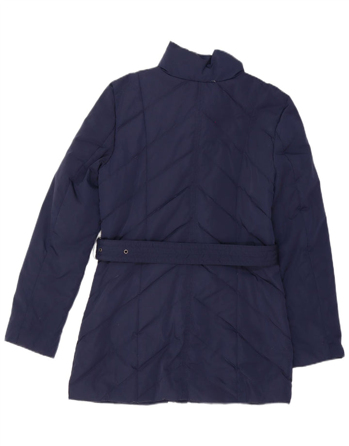 Γυναικείο παλτό MONSOON με επένδυση UK 10 Small Navy Blue Polyester