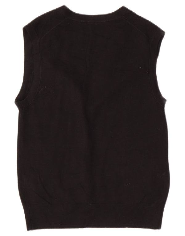 Zara Γυναικείο Αμάνικο Ζακέτα UK 10 Small Black Viscose