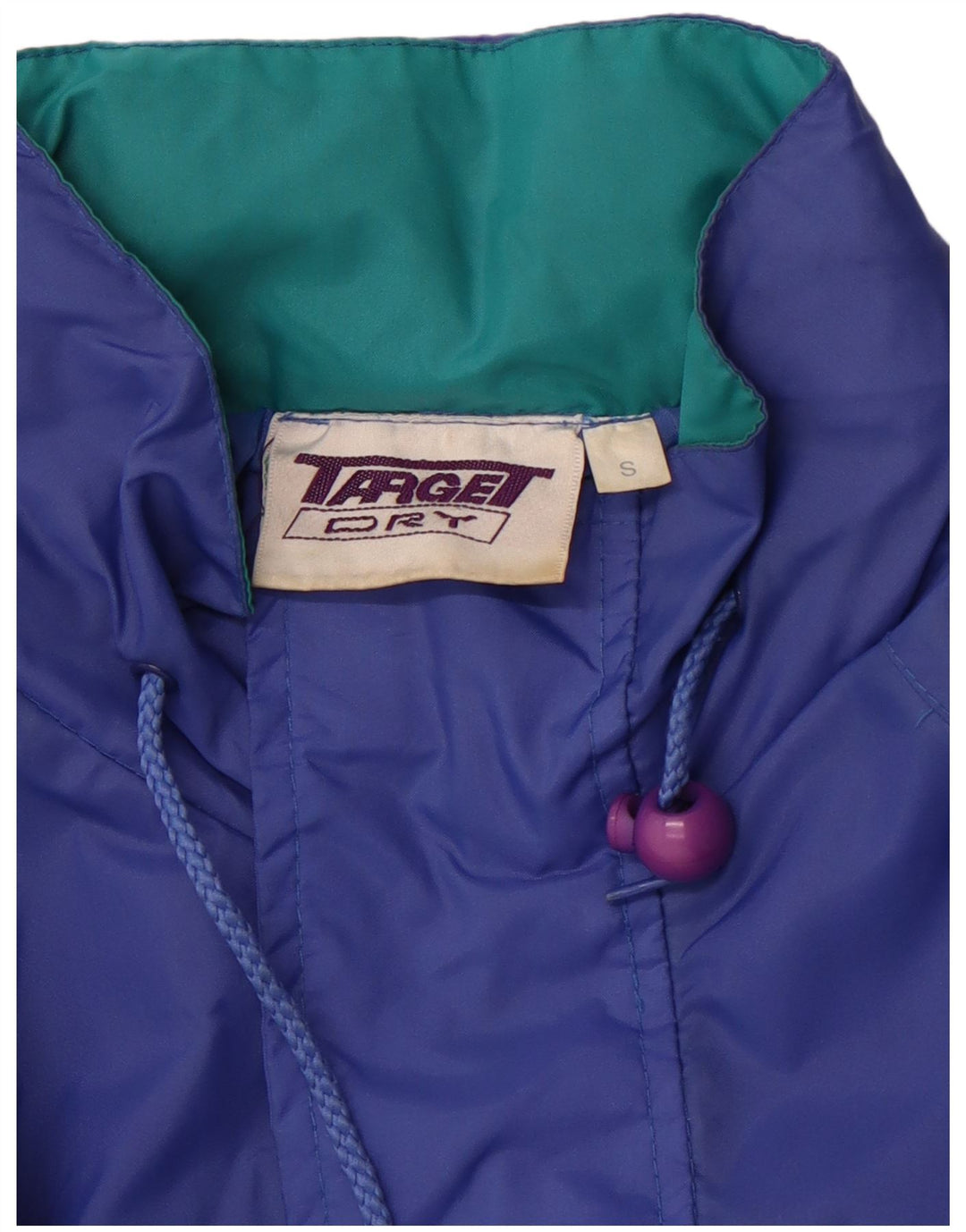 TARGET DRY Ανδρική κουκούλα υπερμεγέθη αδιάβροχο UK 36 Small Blue Colourblock