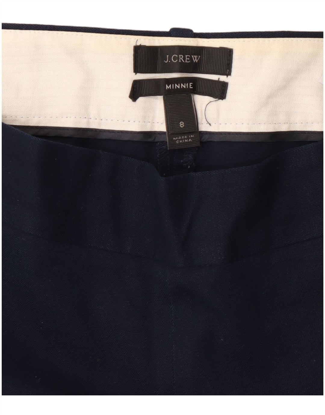 J. CREW Γυναικείο Minnie Slim Cropped Παντελόνι US 8 Medium W30 L26 Navy Blue
