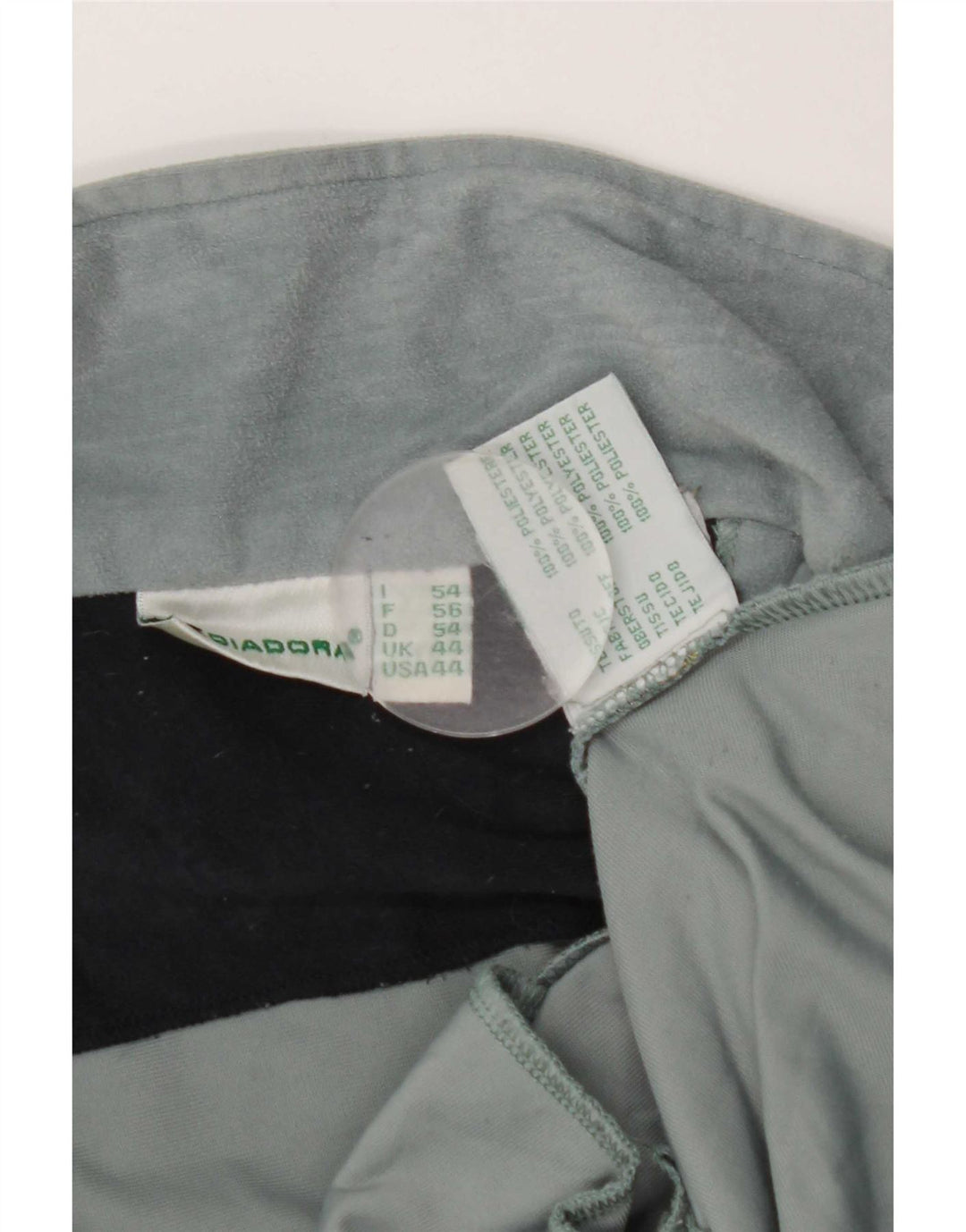 Diadora Ανδρική βελούδινη αθλητική φόρμα Top Jacket UK 44 2XL Blue Polyester
