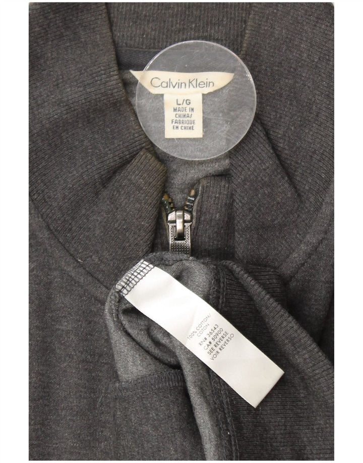 Ανδρική αθλητική φόρμα CALVIN KLEIN Top Jacket μεγάλο γκρι βαμβακερό