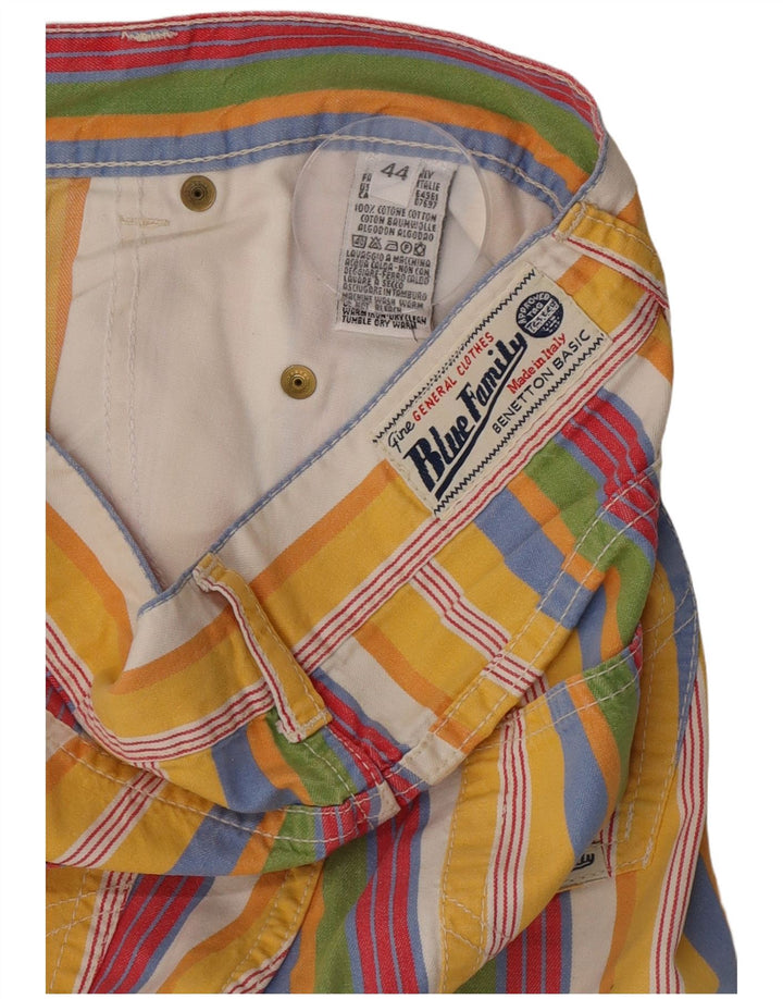 Benetton Γυναικείο σορτς IT 44 Medium W26 πολύχρωμο ριγέ