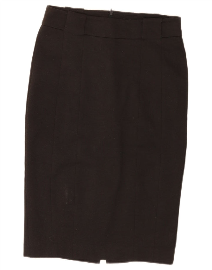 Zara Γυναικεία Pencil Φούστα Small W26 Black Polyester