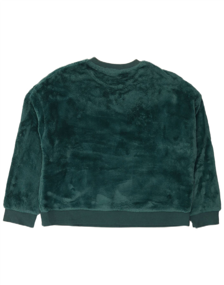 Marks & Spencer Γυναικεία βελούδινη φούτερ Jumper UK 14 Medium Green