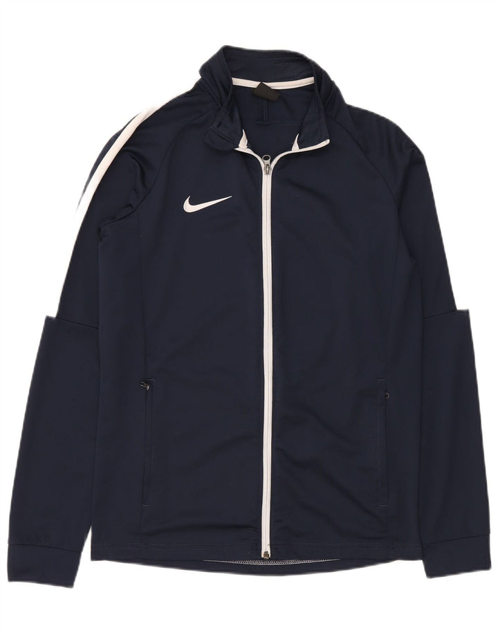 Ανδρική φόρμα Nike Dri Fit Μπουφάν μεσαίου μπλε πολυεστέρα