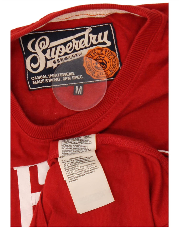 Superdry Ανδρικό T-Shirt Graphic T-Shirt Top Μεσαίο κόκκινο βαμβακερό