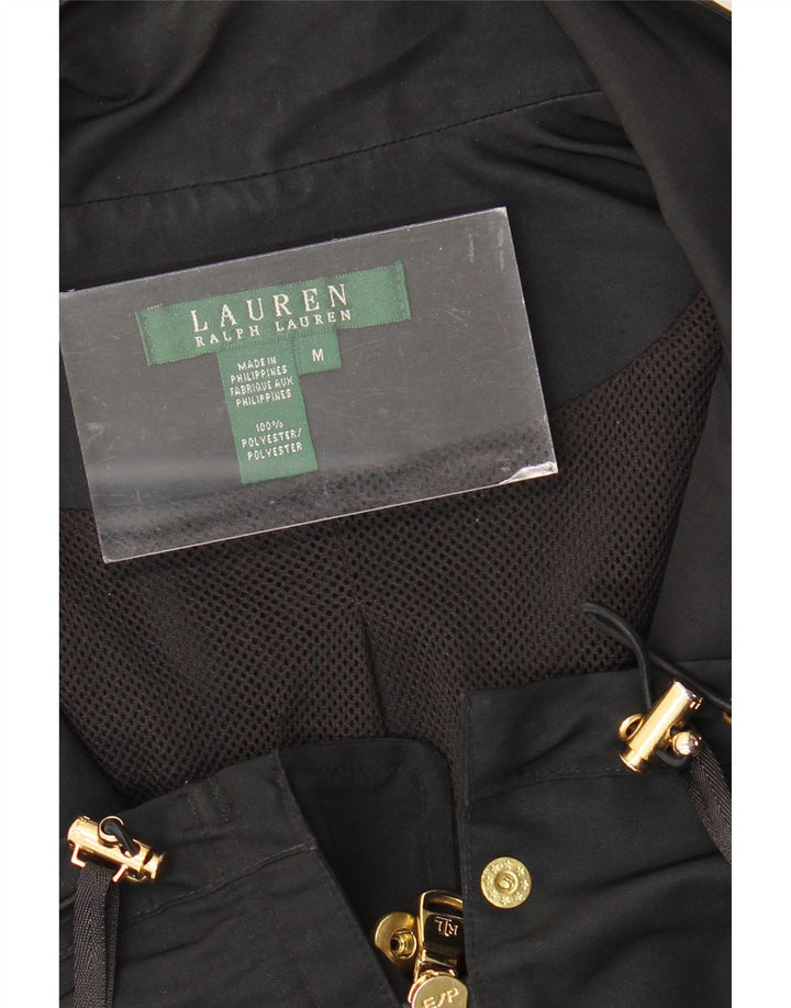RALPH LAUREN Γυναικείο Utility Jacket UK 14 Medium Black Polyester