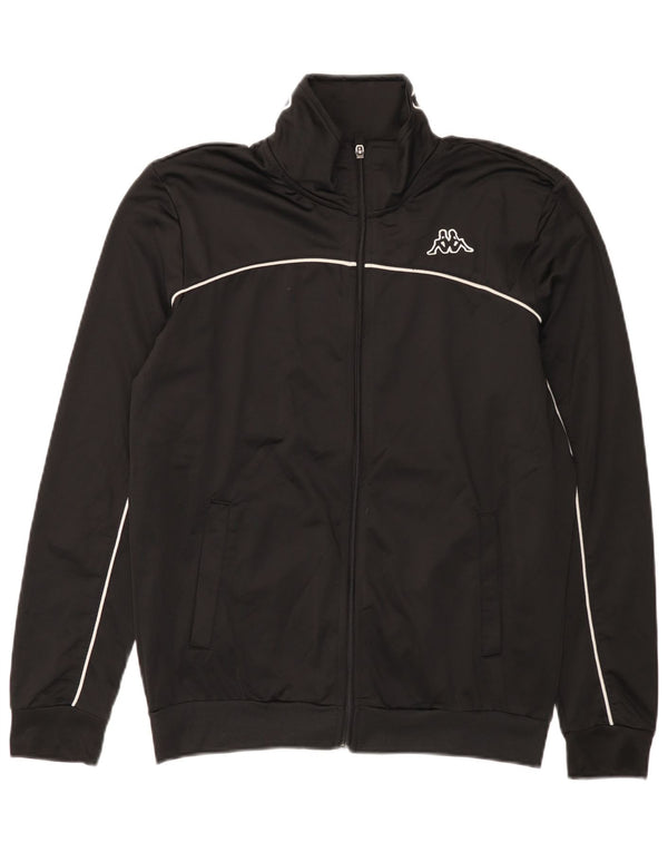 Ανδρική φόρμα γραφική KAPPA Top Jacket Large Black Polyester