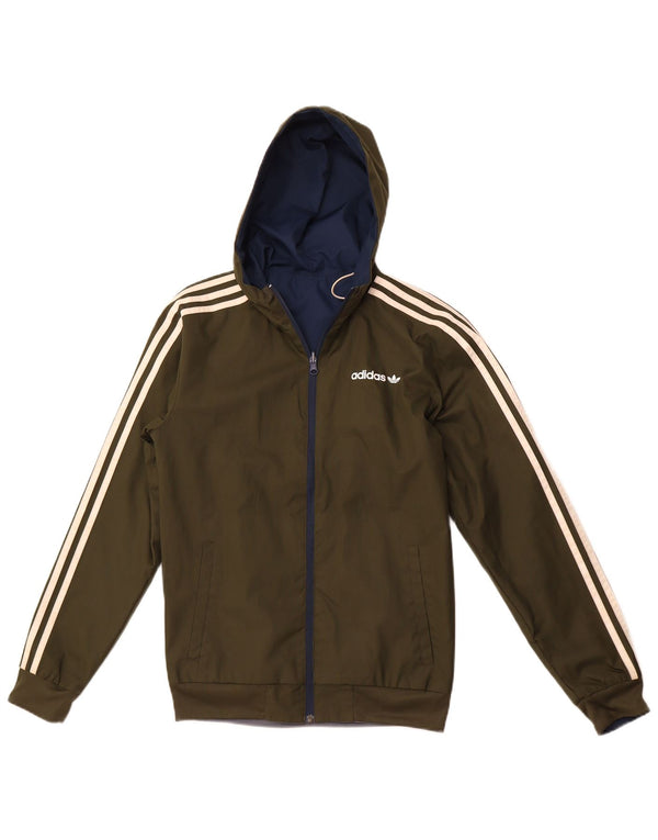 Ανδρική αθλητική φόρμα με κουκούλα ADIDAS Top Jacket XS Khaki Polyester