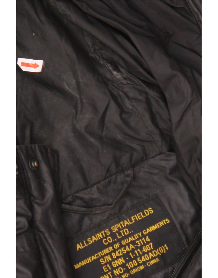 ALL SAINTS Ανδρικό μπουφάν με κουκούλα Utility UK 38 Μεσαίο Μαύρο