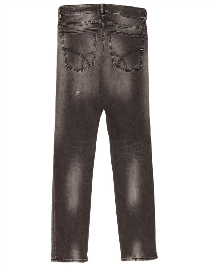 Gas Mens Anders Distressed Slim Jeans W30 L32 Γκρι βαμβακερό