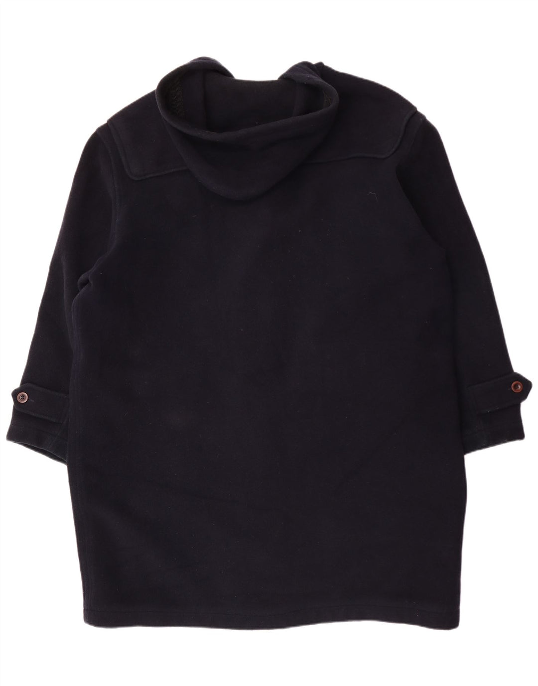 BENETTON Ανδρικό παλτό Duffle με κουκούλα IT 54 2XL Navy Blue Wool