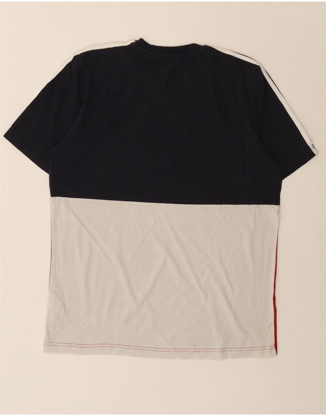 Ανδρικό T-Shirt ADIDAS Τοπ μεσαίο πολύχρωμο βαμβακερό μπλοκ χρώματος