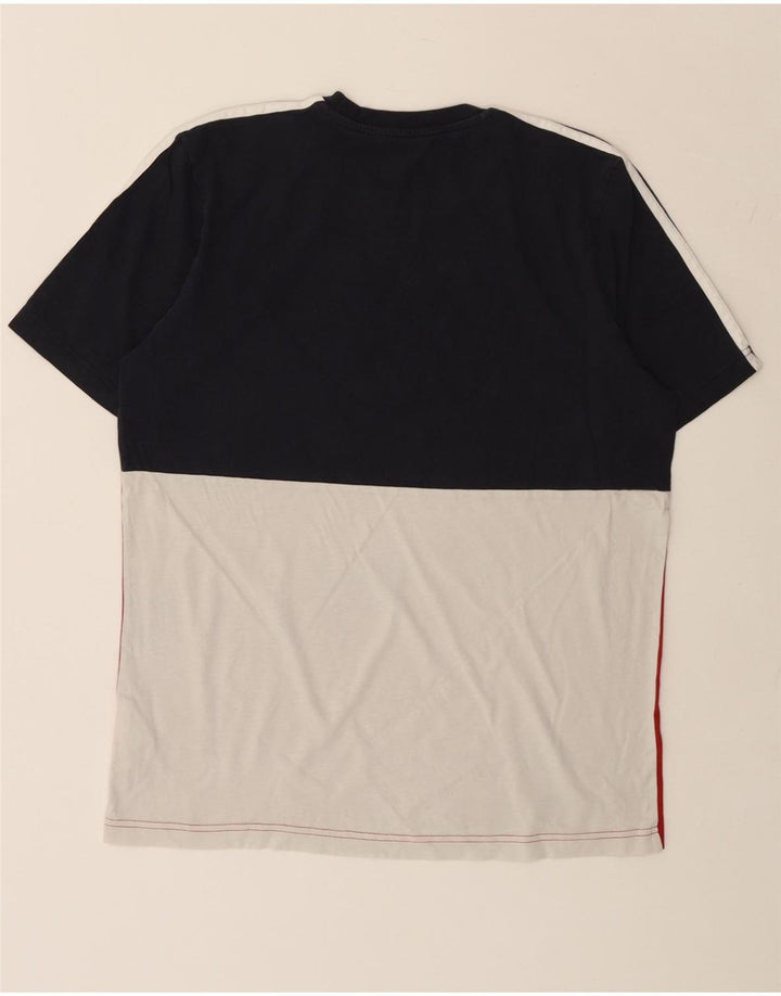 Ανδρικό T-Shirt ADIDAS Τοπ μεσαίο πολύχρωμο βαμβακερό μπλοκ χρώματος