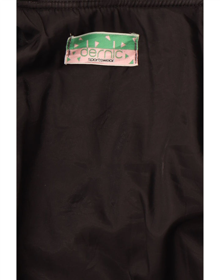 Ανδρικό DERNIC Alaska Naval Base Graphic Bomber Jacket UK 40 Large Black 80s