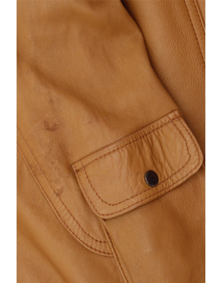 Ανδρικό Δερμάτινο Μπουφάν Pointers Loose Fit UK 38 Δερμάτινο μεσαίο καφέ