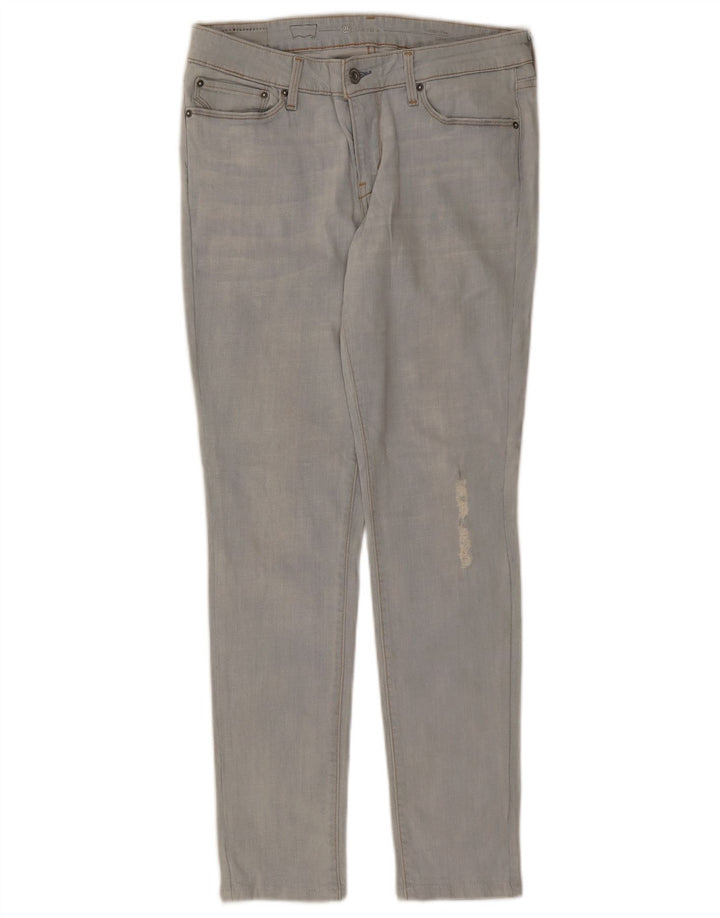 LEVI'S Γυναικεία Demi Curve Distressed Skinny Jeans W29 L29 Blue