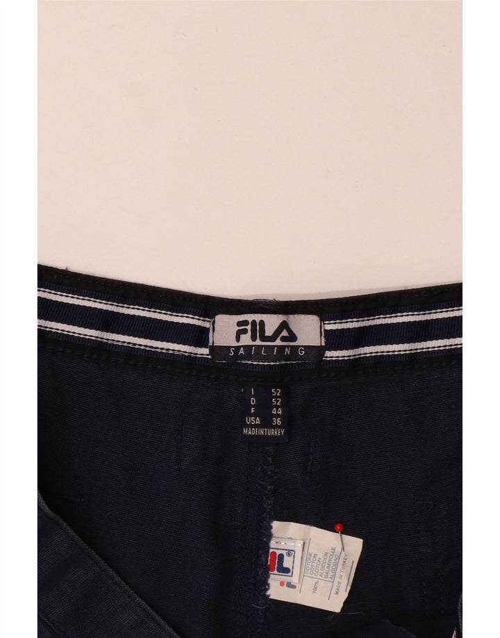 Ανδρικό σορτς FILA Cargo IT 52 XL W36 Navy Blue Cotton