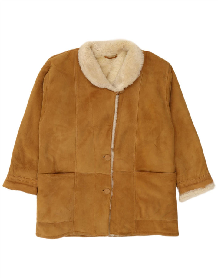 Vintage Γυναικείο Παλτό Shearling EU 42 Large Beige
