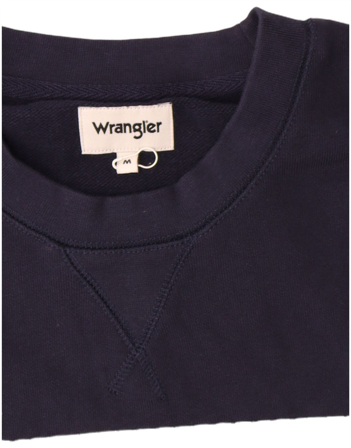 Ανδρικό γραφικό φούτερ Wrangler Jumper Medium Navy Blue βαμβακερό