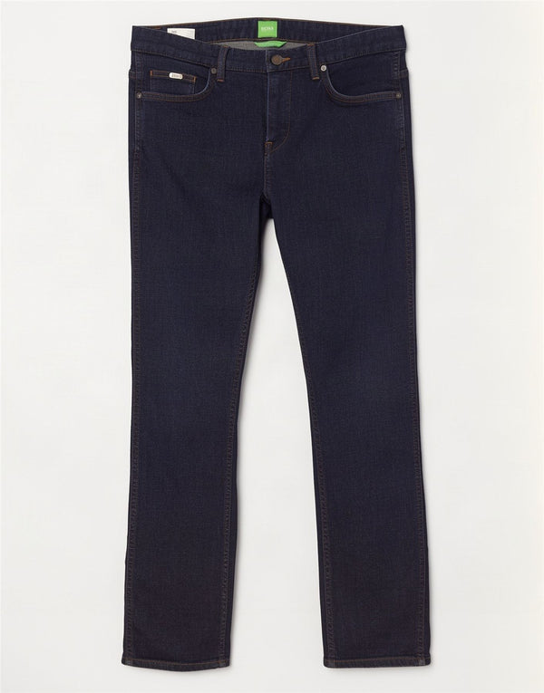 Ανδρικό Stretch Straight Jeans Hugo Boss W32 L30 Navy Blue Cotton