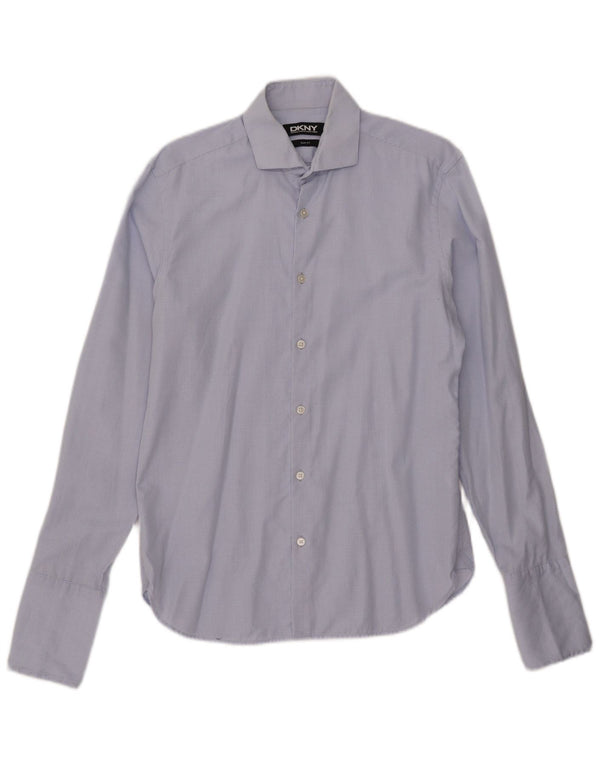 Επίσημο πουκάμισο Dkny Ανδρικό Slim Fit Μέγεθος 15 1/2 Medium Blue Check