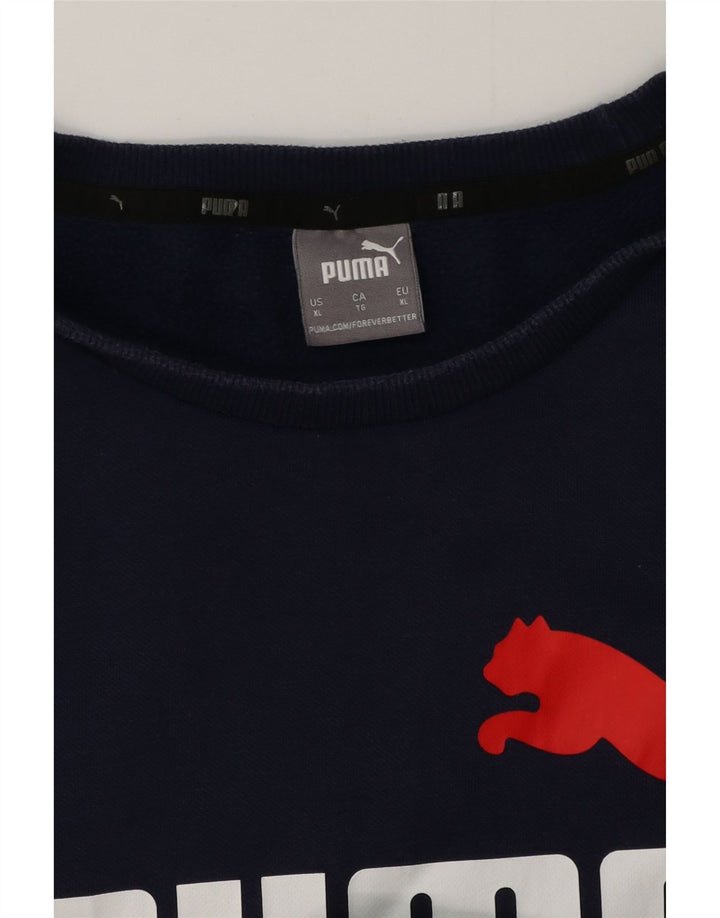 Ανδρικό γραφικό φούτερ Puma Jumper XL Navy Blue