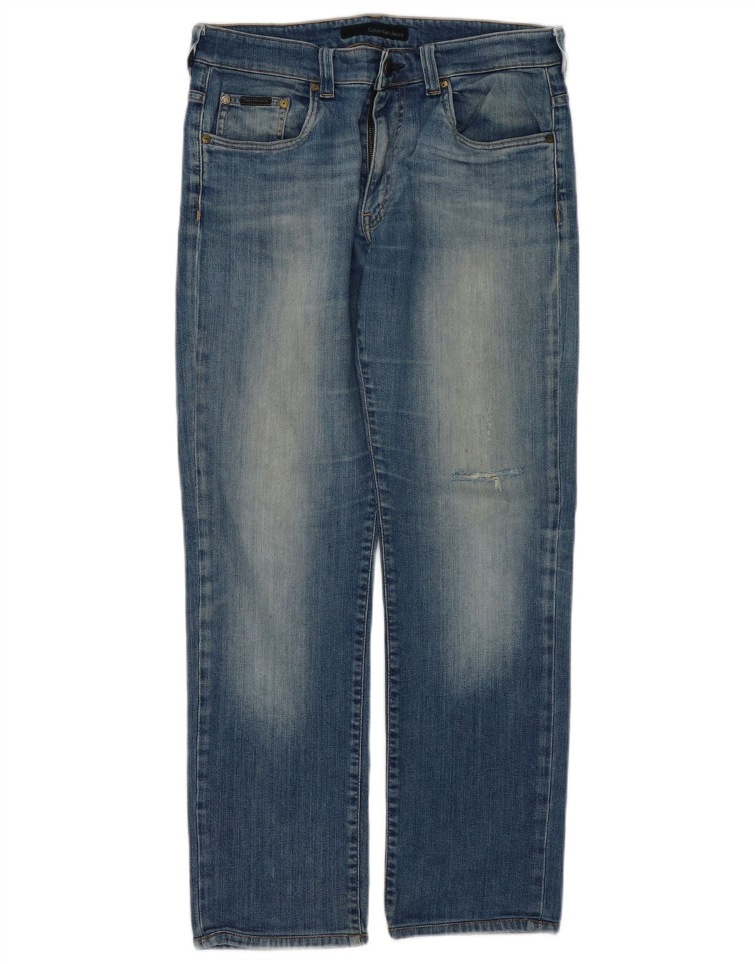 CALVIN KLEIN Ανδρικό τζιν Distressed Slim W34 L30 Blue