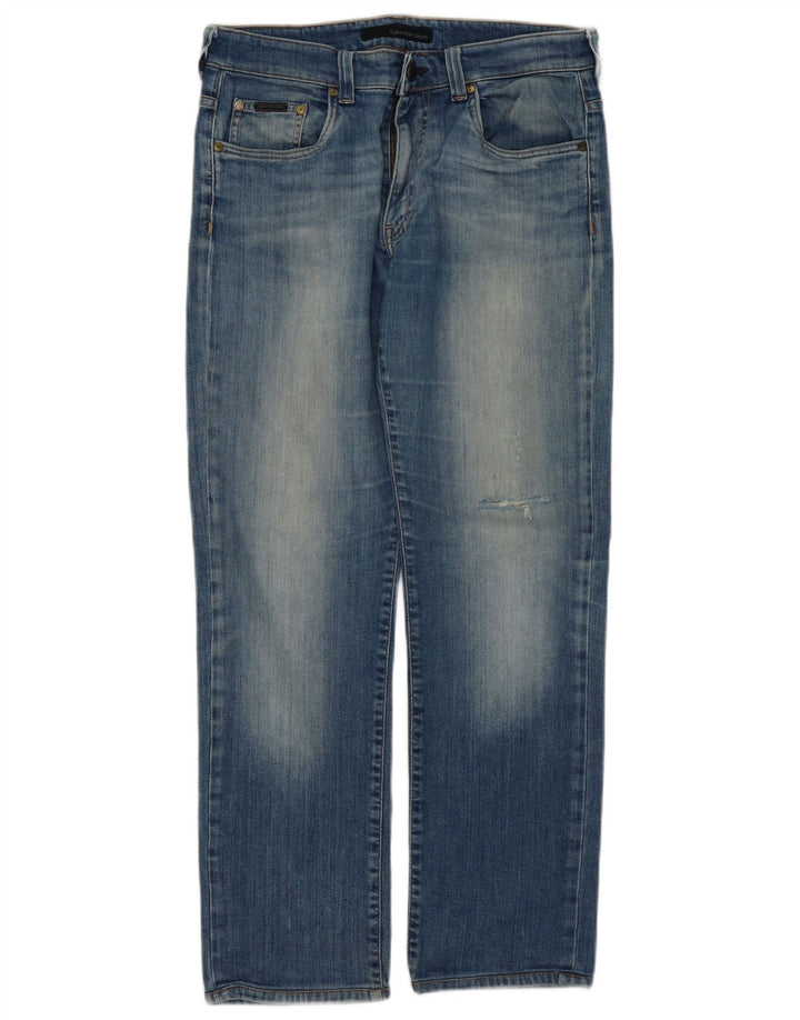 CALVIN KLEIN Ανδρικό τζιν Distressed Slim W34 L30 Blue
