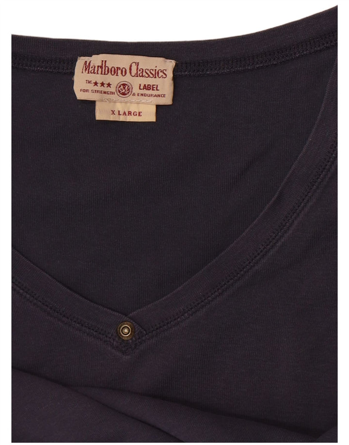 Marlboro Classics Γυναικείο μακρυμάνικο τοπ UK 18 XL Navy Blue