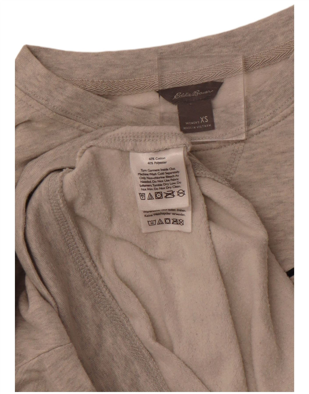 EDDIE BAUER Γυναικεία φούτερ με γραφικά Crop Jumper UK 6 XS Grey
