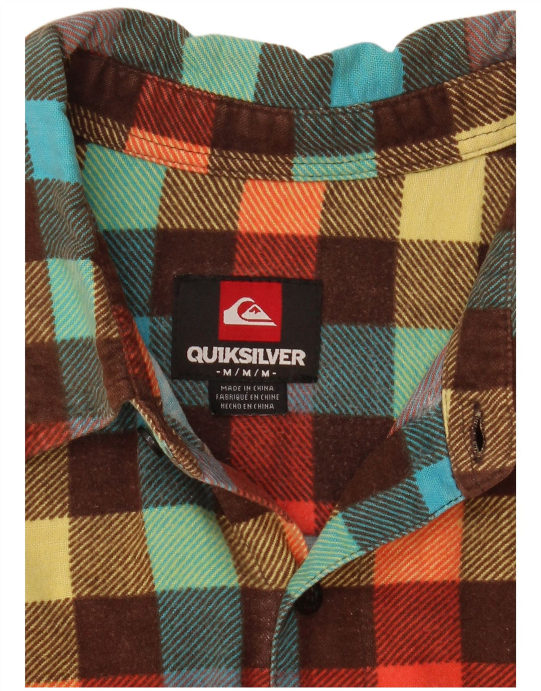 Ανδρικό φανελένιο πουκάμισο Quiksilver μεσαίο πολύχρωμο καρό