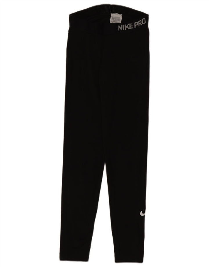 Γυναικεία γραφικά κολάν Nike UK 10 Small Black Polyester