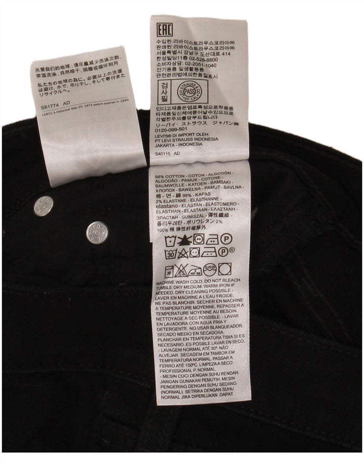 Levi's Mens 510 Skinny Jeans W32 L32 Μαύρο βαμβακερό