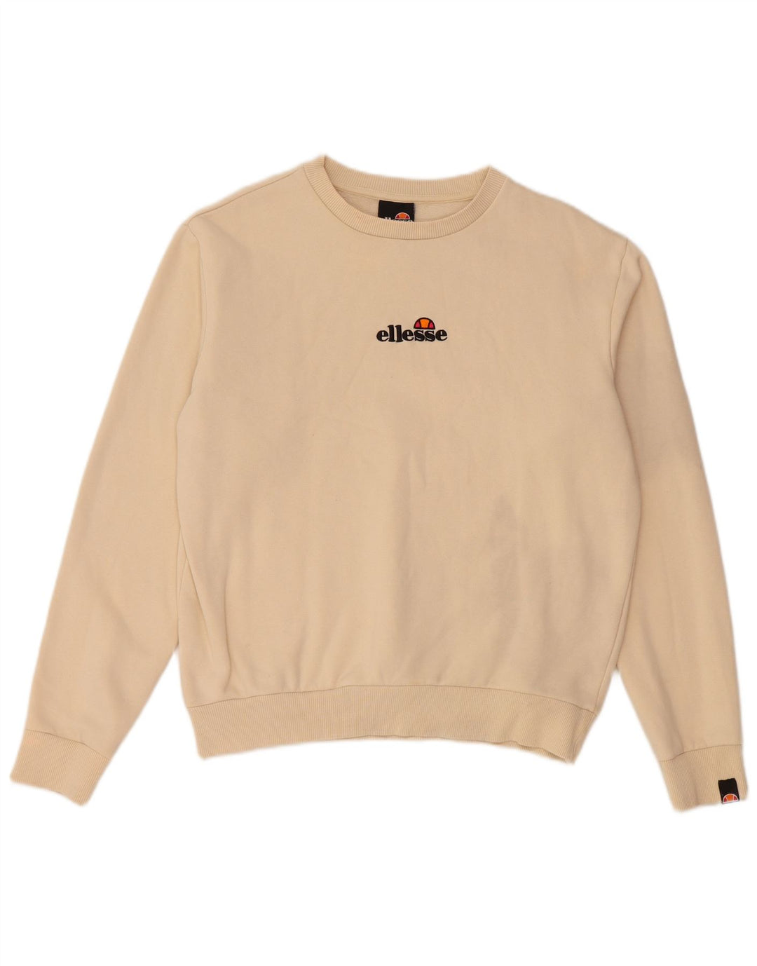 ELLESSE Γυναικεία γραφικά υπερμεγέθη φούτερ Jumper UK 10 Small Beige