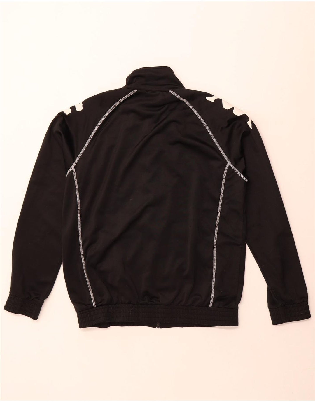 Ανδρική φόρμα γραφική Kappa Top Jacket Μεσαίο Μαύρο Πολυεστέρα