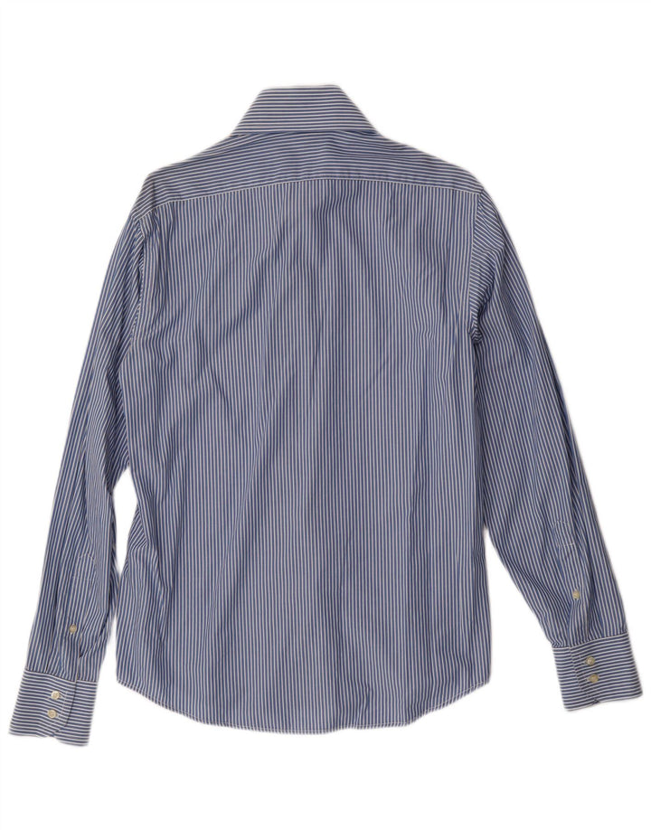 BENETTON Ανδρικό πουκάμισο Βαμβακερό μεσαίο μπλε ριγέ