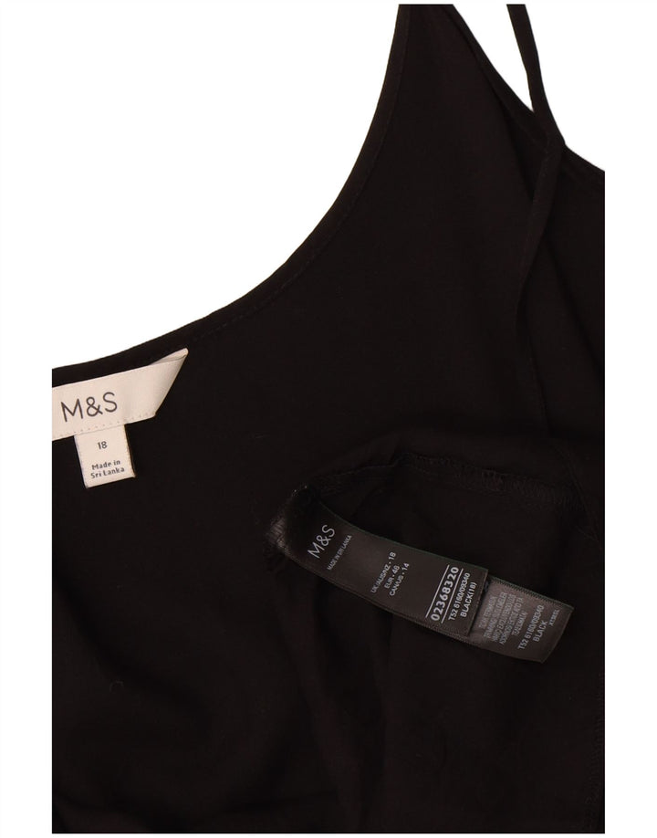 Marks & Spencer Γυναικείο Sundress UK 18 XL Μαύρη βισκόζη