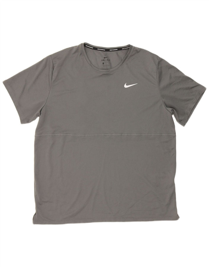 Ανδρικό T-Shirt Nike Dri Fit Top XL Grey Polyester