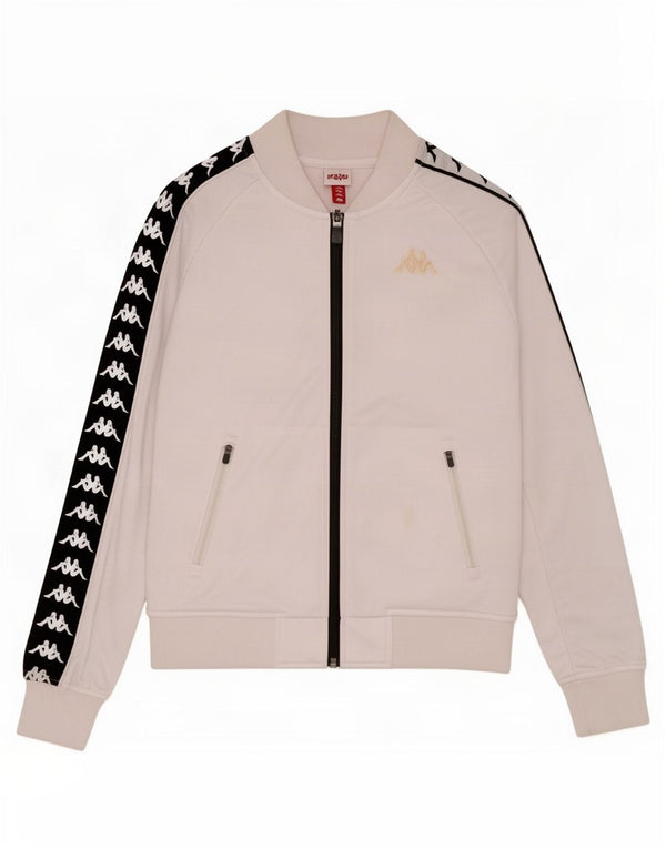 Γυναικεία φόρμα γραφικών Kappa Top Jacket UK 10 Small White Colourblock