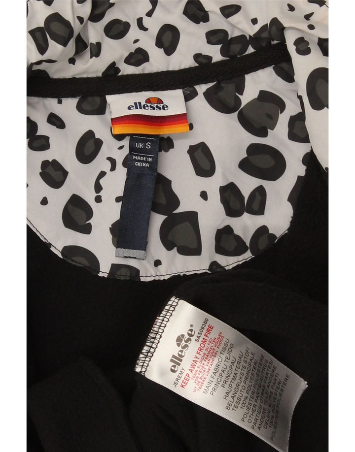 Ellesse Ανδρικό Fleece Jacket UK 36 Small Black Animal Print Polyester