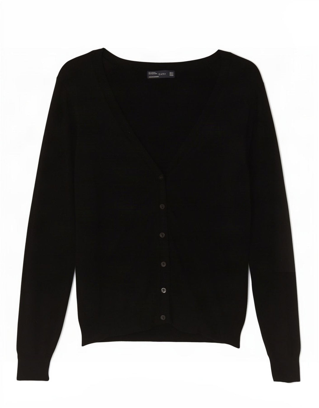 Zara Γυναικείο πουλόβερ UK 12 Medium Black Viscose