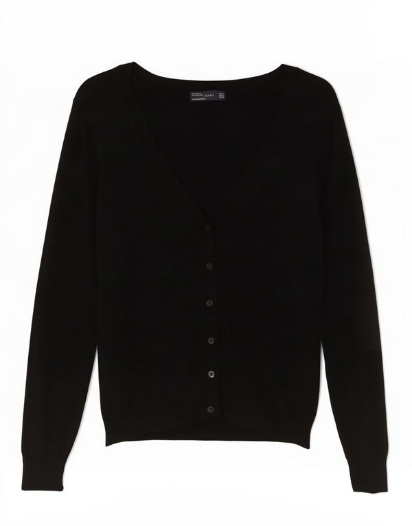 Zara Γυναικείο πουλόβερ UK 12 Medium Black Viscose