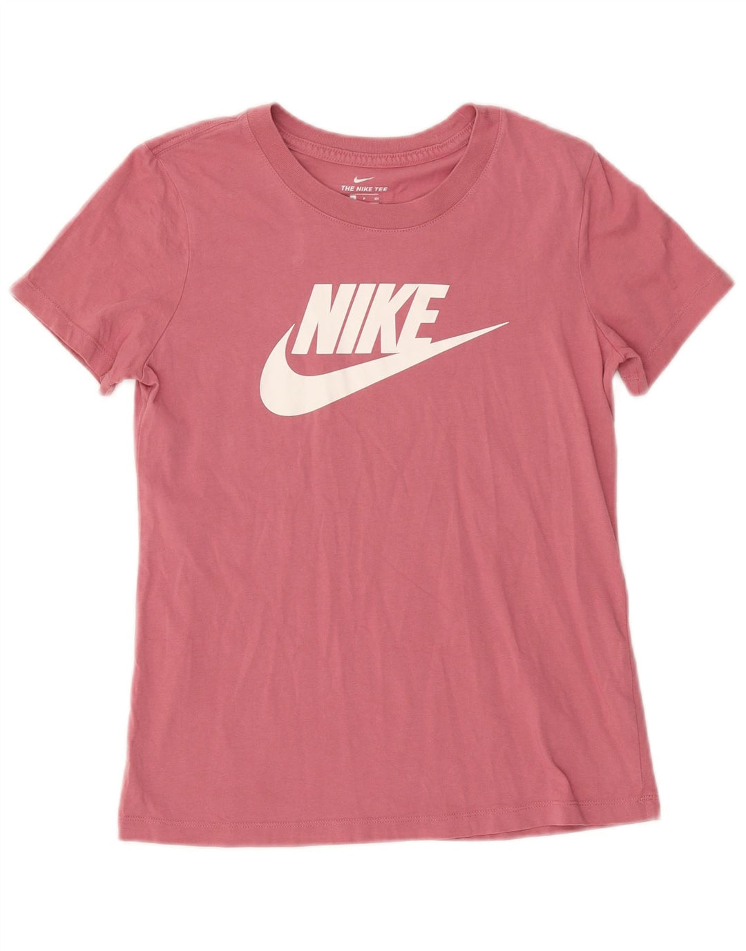 Γυναικείο γραφικό μπλουζάκι NIKE Top UK 10 Small ροζ βαμβακερό