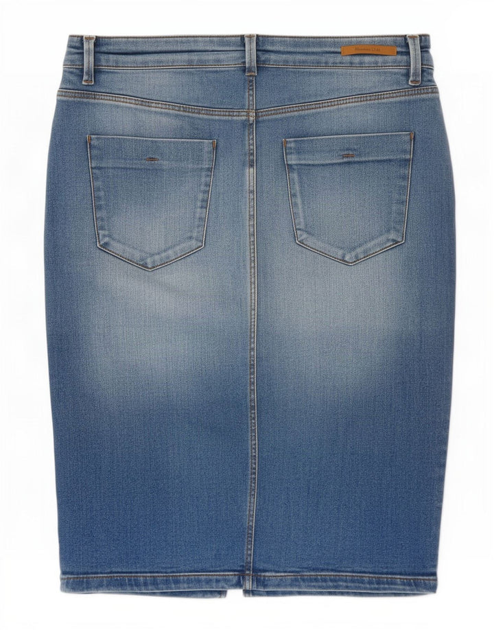 Massimo Dutti Γυναικεία Τζιν Φούστα EU 38 Small W28 Μπλε