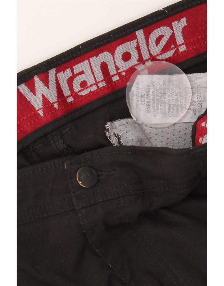 Ανδρικό παντελόνι Cargo Wrangler W36 L30 μαύρο νάιλον