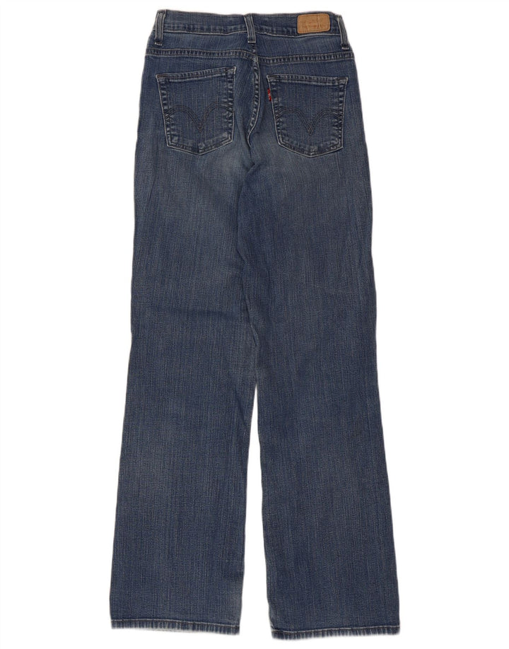 Levi's Womens 512 Perfectly Slimming Bootcut Jeans W26 L30 Blue Cotton